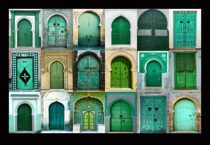 Journey through Arabian Doors Green Landscape