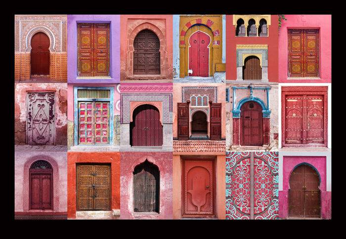 Journey through Arabian Doors Red Landscape