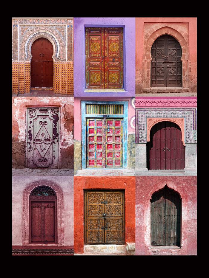 Journey through Arabian Doors Red Portrait